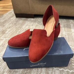 Rust Suede Flats